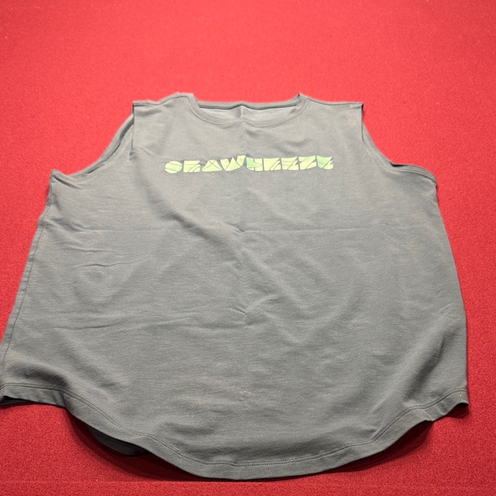 lululemon athletica Gray Kids Tank Top with Green Print
